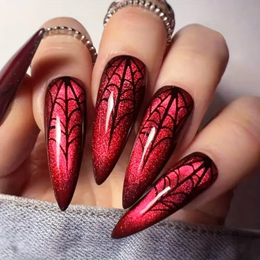 Scarlet Web Press on Nails